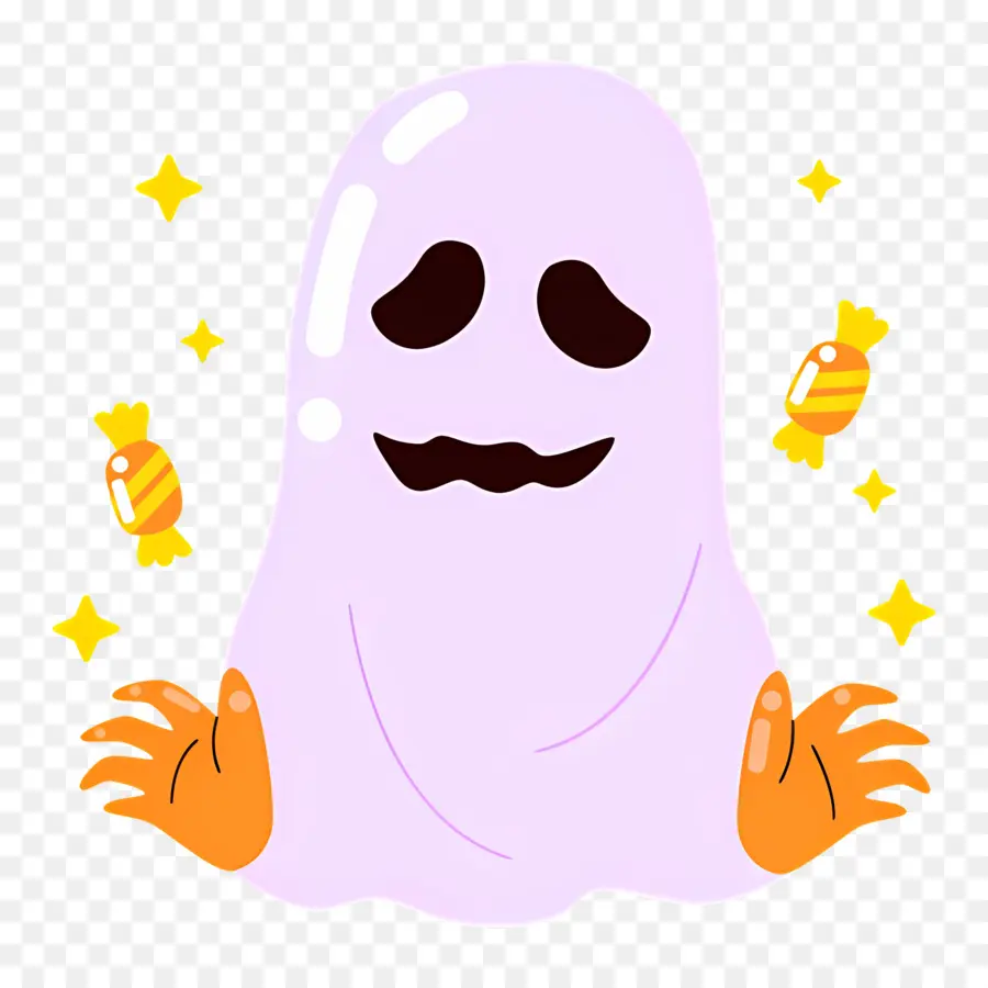 Fantasma De Halloween，Fantasma Morado PNG