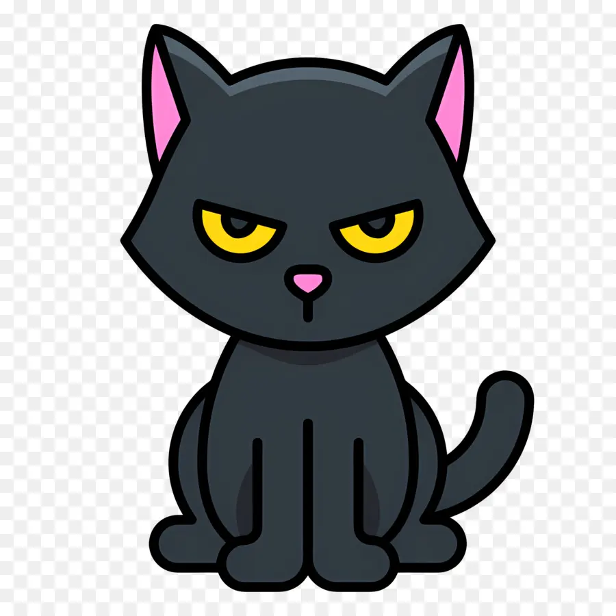 Gato De Halloween，Gato Negro PNG