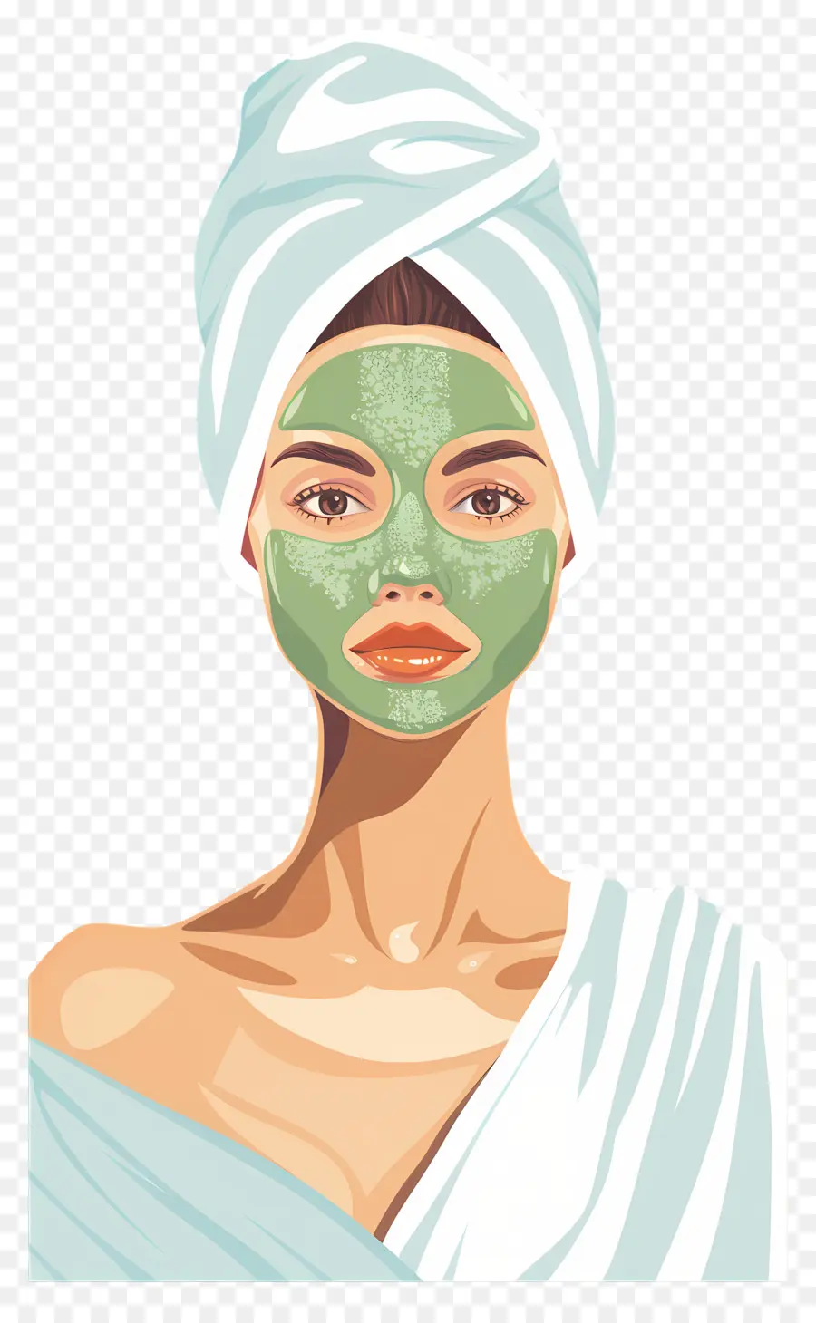 Mascarilla De Spa，Mujer Con Mascarilla PNG