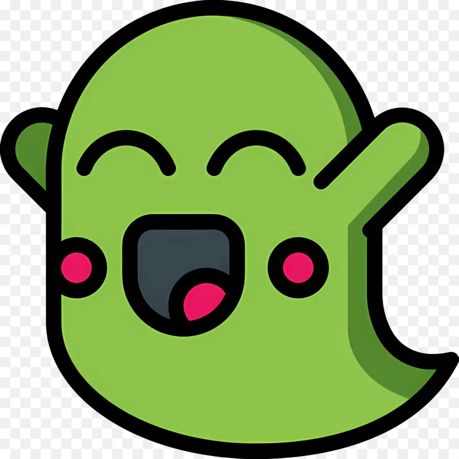 Fantasma De Halloween，Fantasma Verde PNG