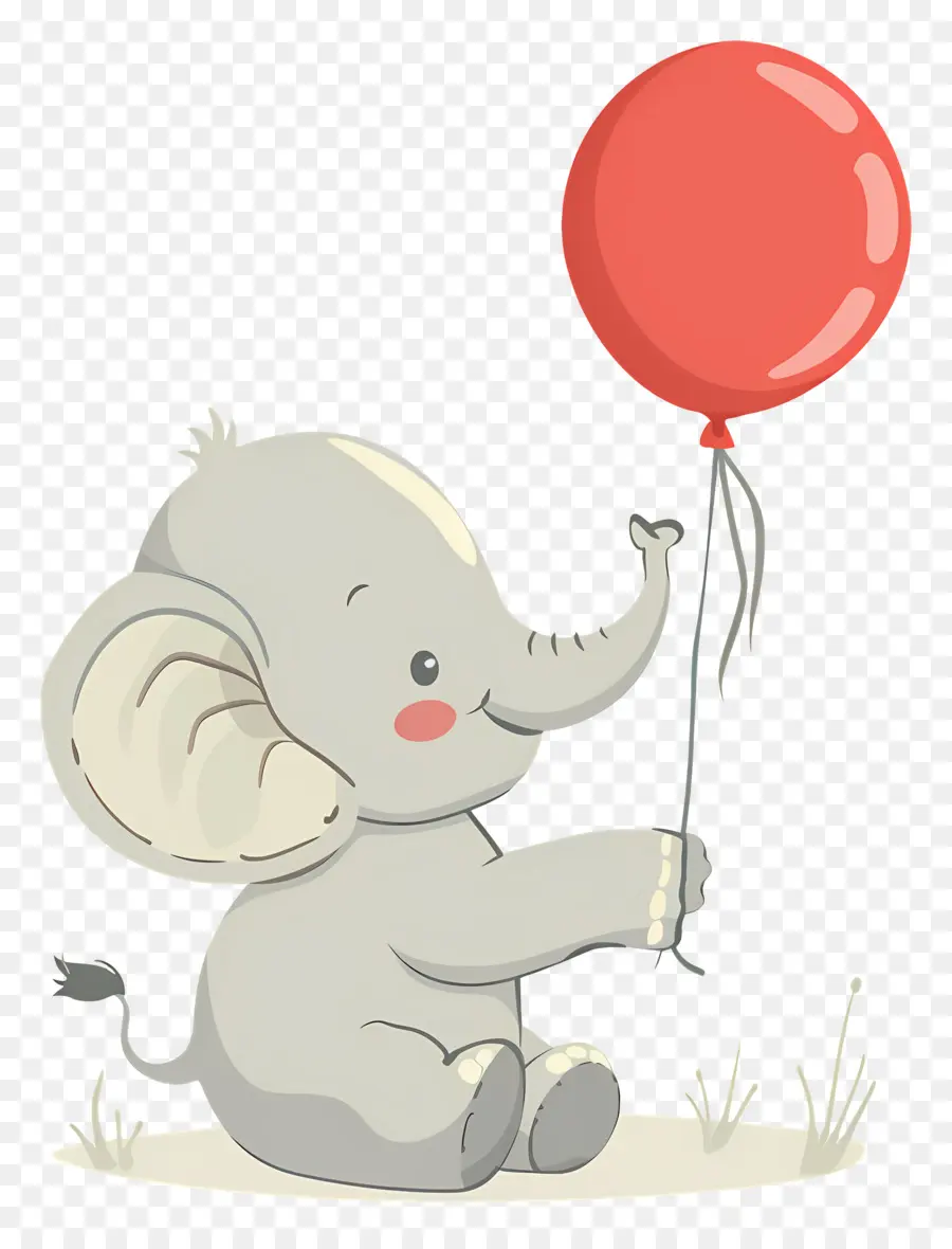 Elefante Bebé，Elefante Con Globo PNG