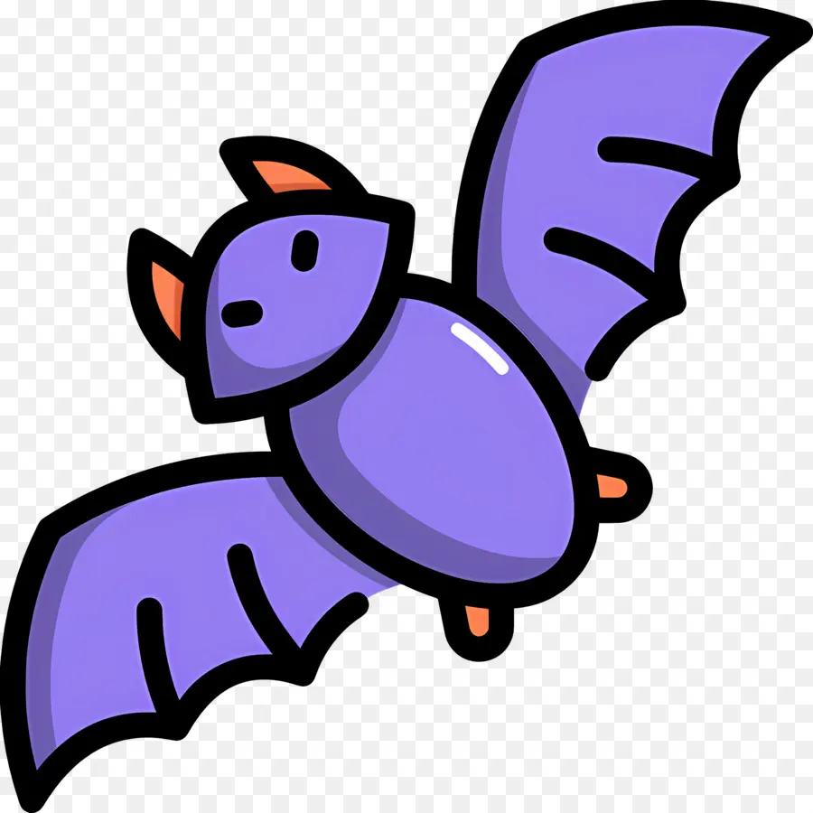 Murciélago De Halloween，Murciélago Morado PNG