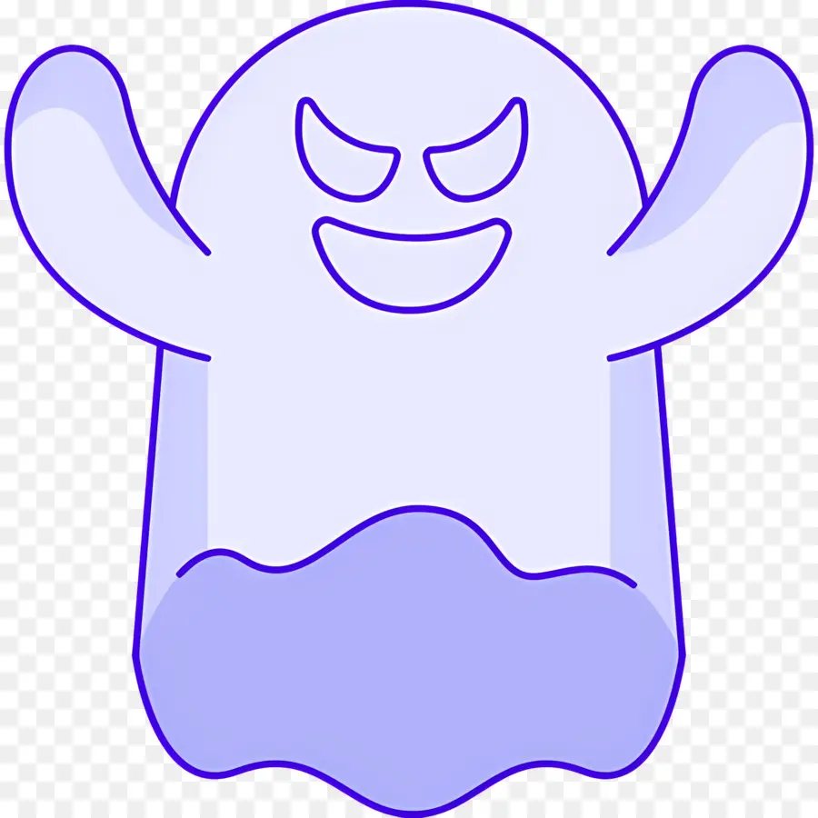 Fantasma De Halloween，Fantasma Morado PNG