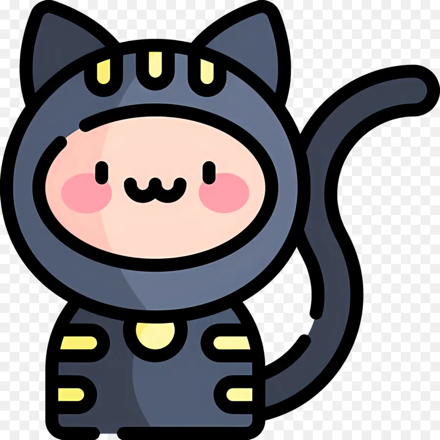 Gato De Halloween，Disfraz De Gato PNG