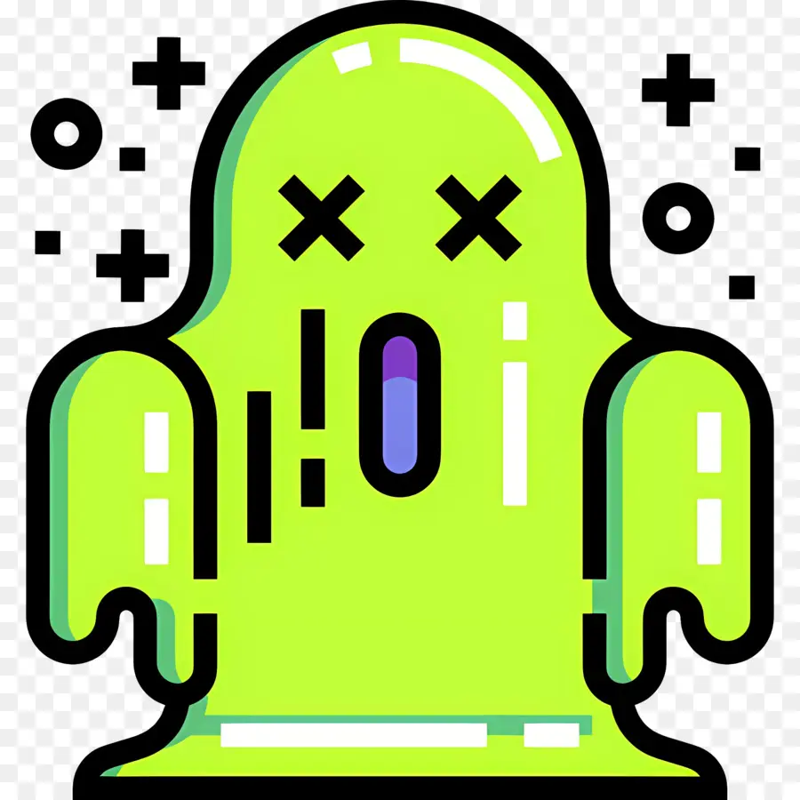 Fantasma De Halloween，Fantasma Verde PNG