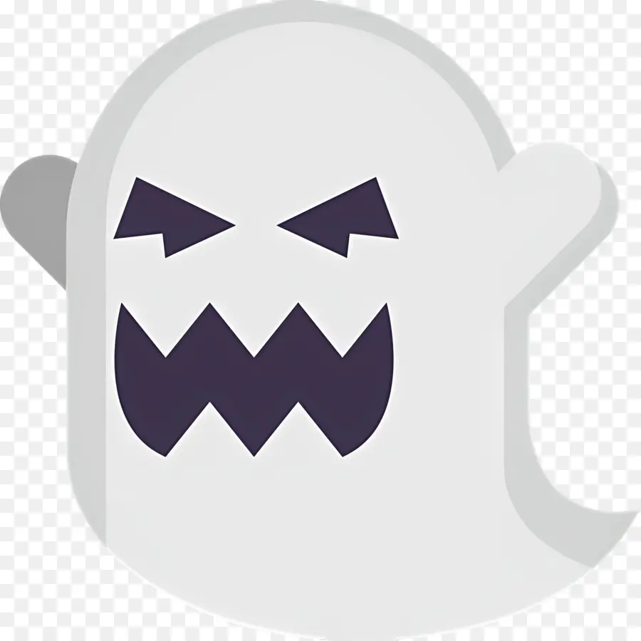 Fantasma De Halloween，Fantasma Enojado PNG