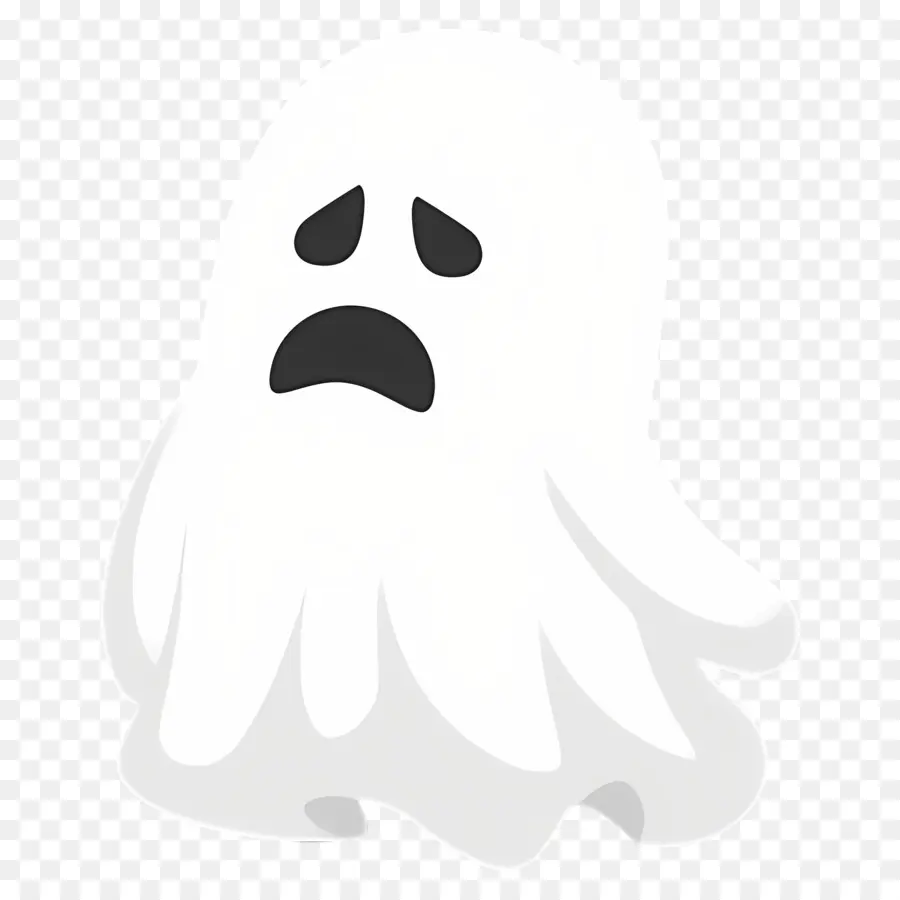 Fantasma De Halloween，Fantasma Triste PNG