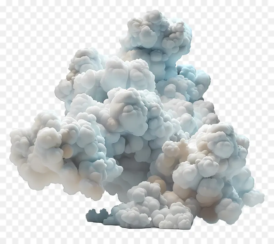 Nube Animada，Fumar PNG