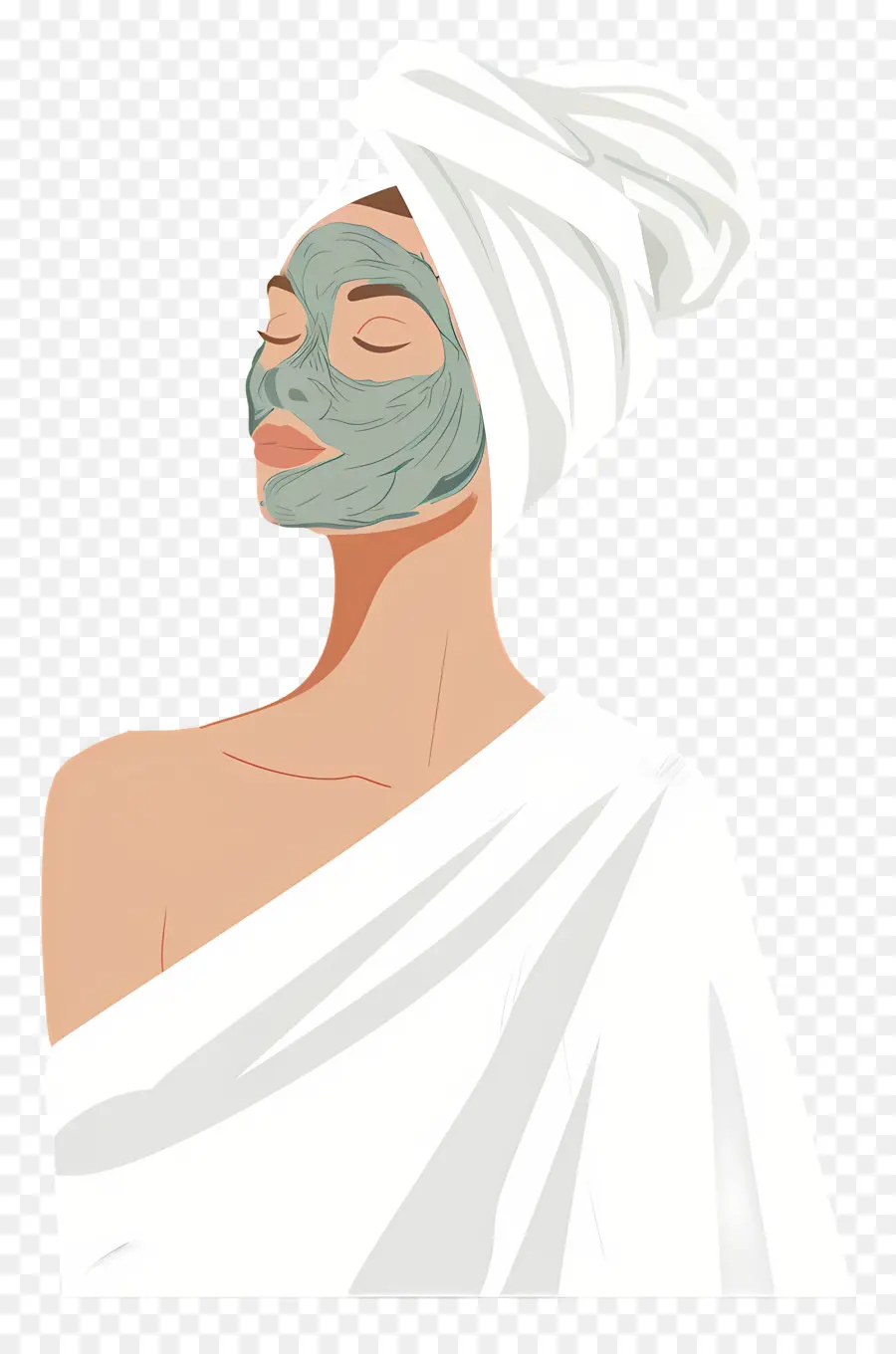 Mascarilla De Spa，Mujer Con Mascarilla PNG