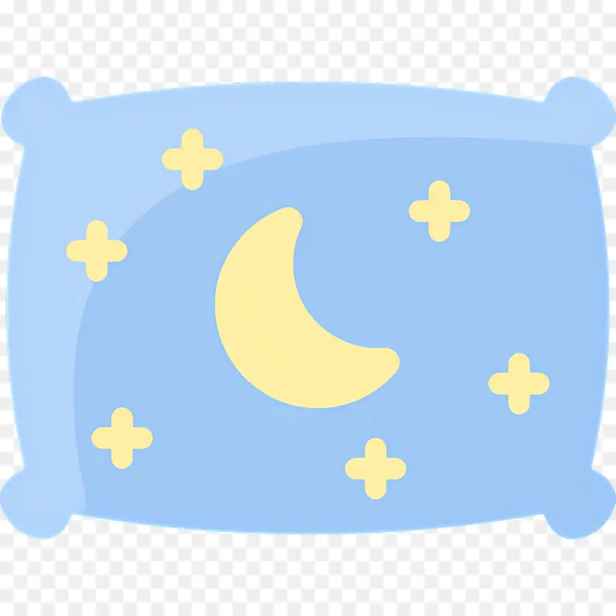 Almohada Para Dormir，Almohada Con Luna Y Estrellas PNG