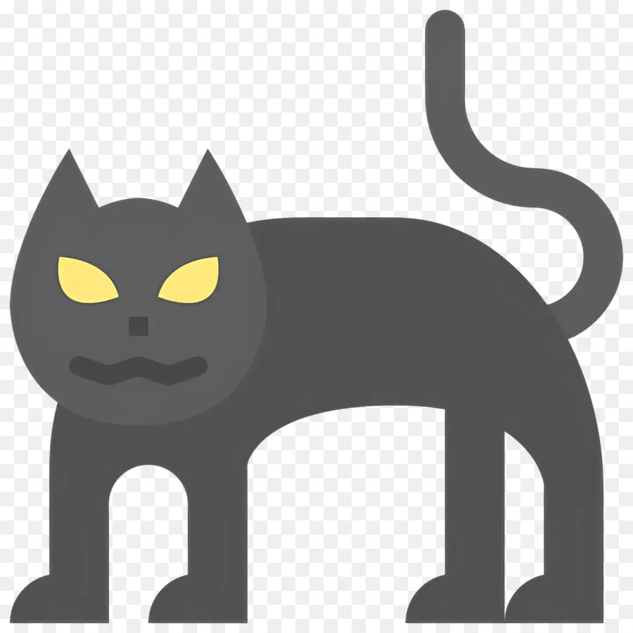 Gato De Halloween，Gato Negro PNG