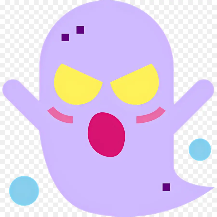 Fantasma De Halloween，Fantasma Morado PNG