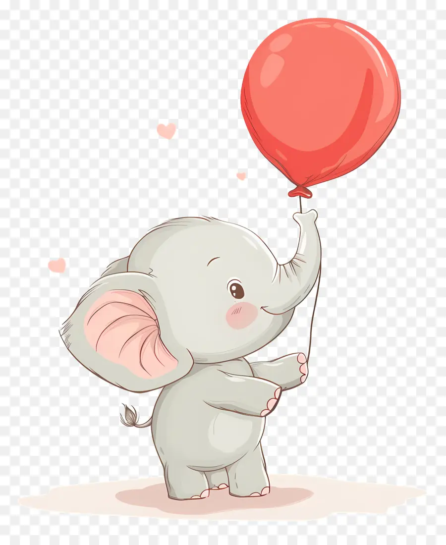 Elefante Bebé，Elefante Con Globo PNG