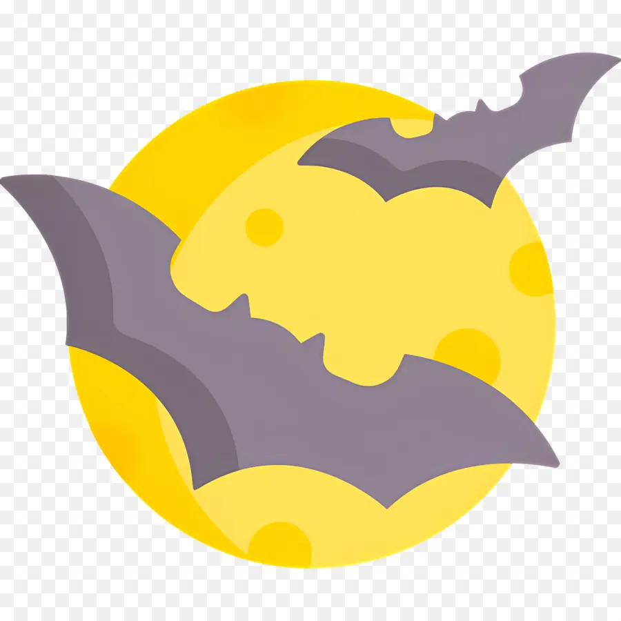 Luna De Halloween，Murciélagos Y Luna PNG