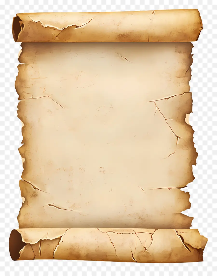 Rollo De Papel Antiguo，Pergamino Antiguo PNG