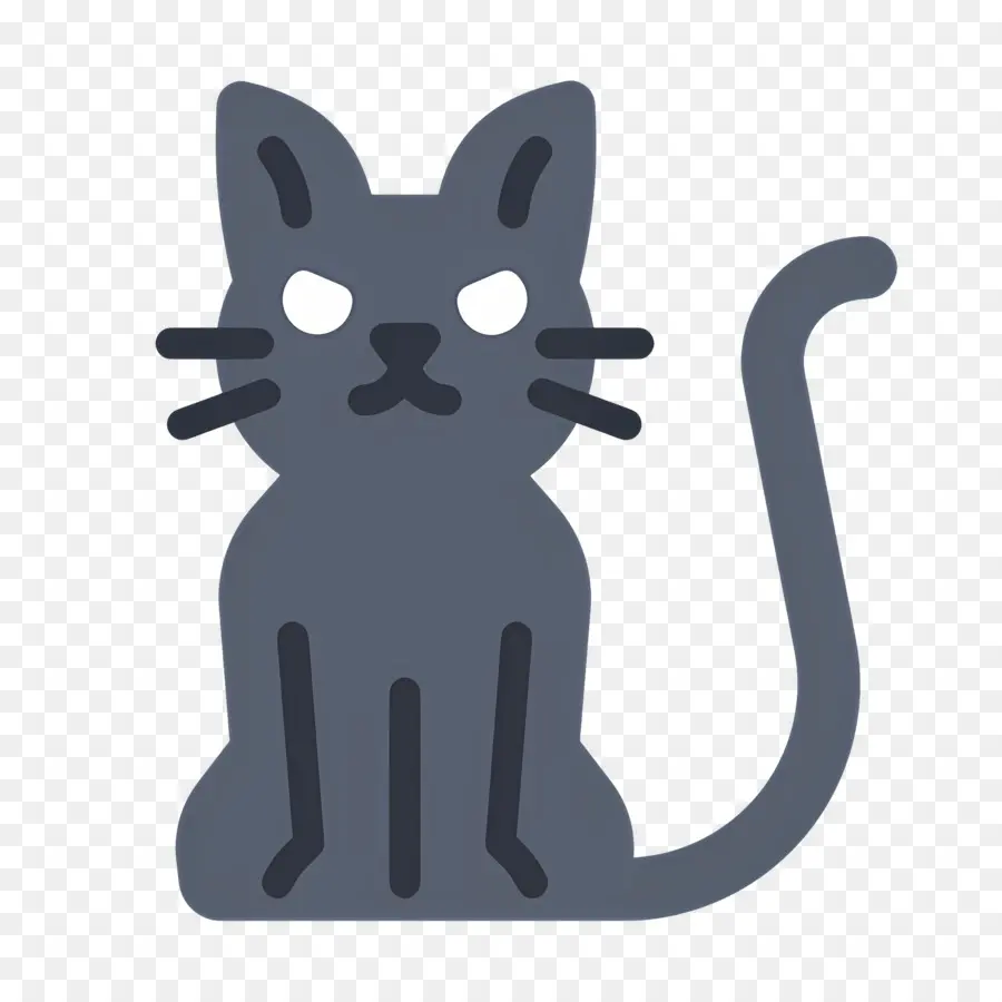 Gato De Halloween，Gato Gris PNG