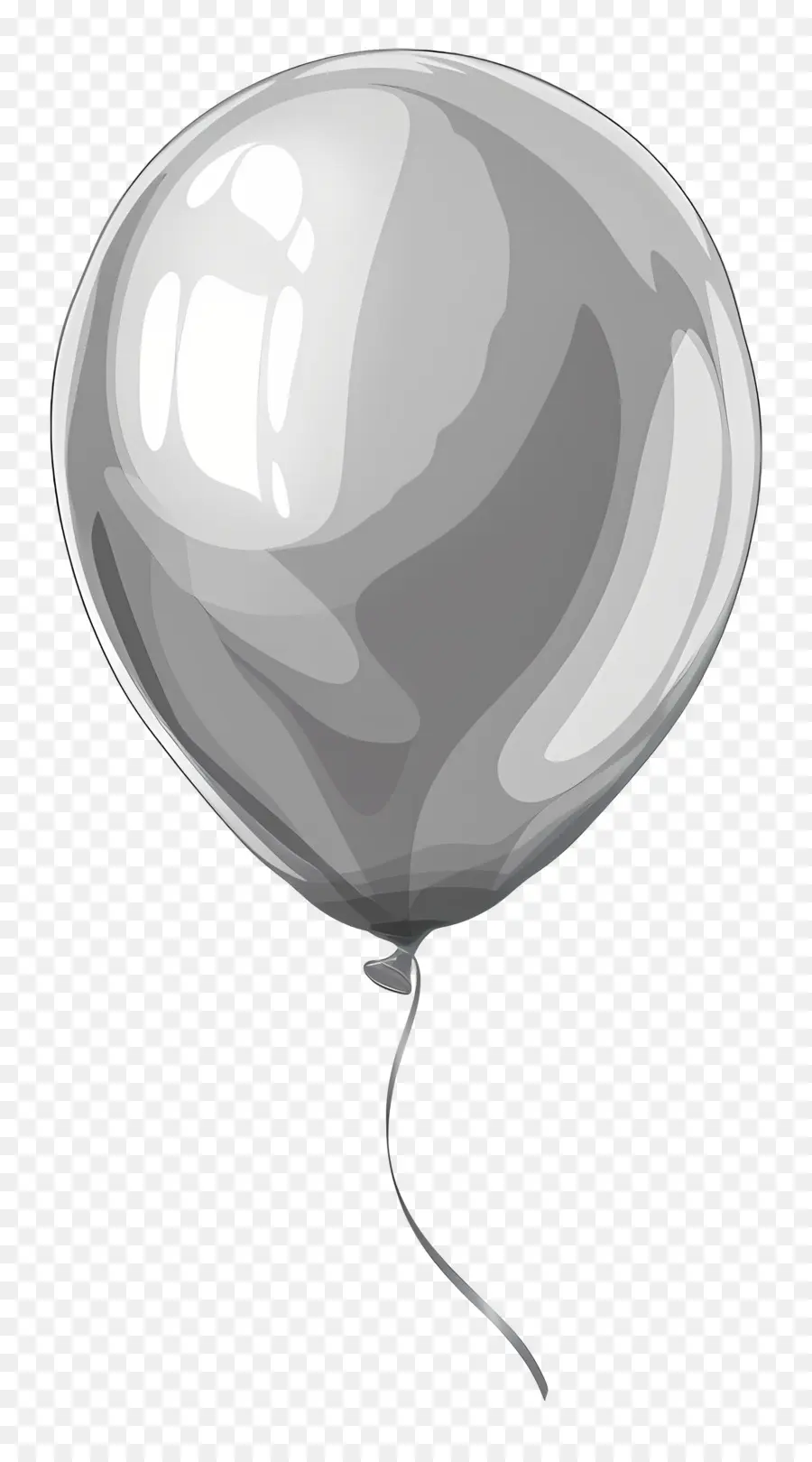 Globo Individual，Globo Plateado PNG