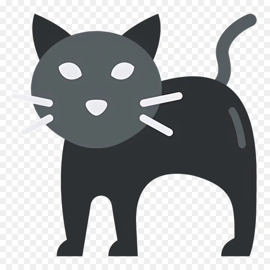 Gato De Halloween，Gato Negro PNG