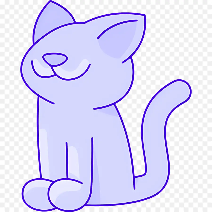 Gato De Halloween，Gato Morado PNG