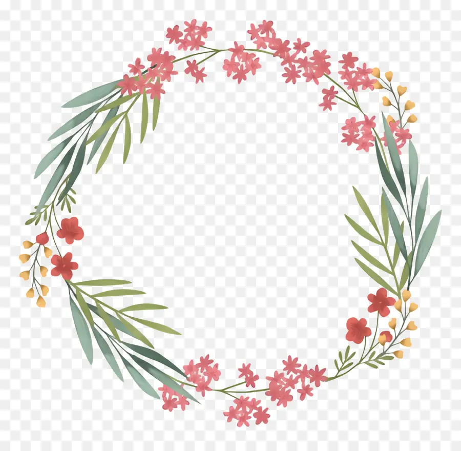 Corona De Navidad，Corona De Flores PNG