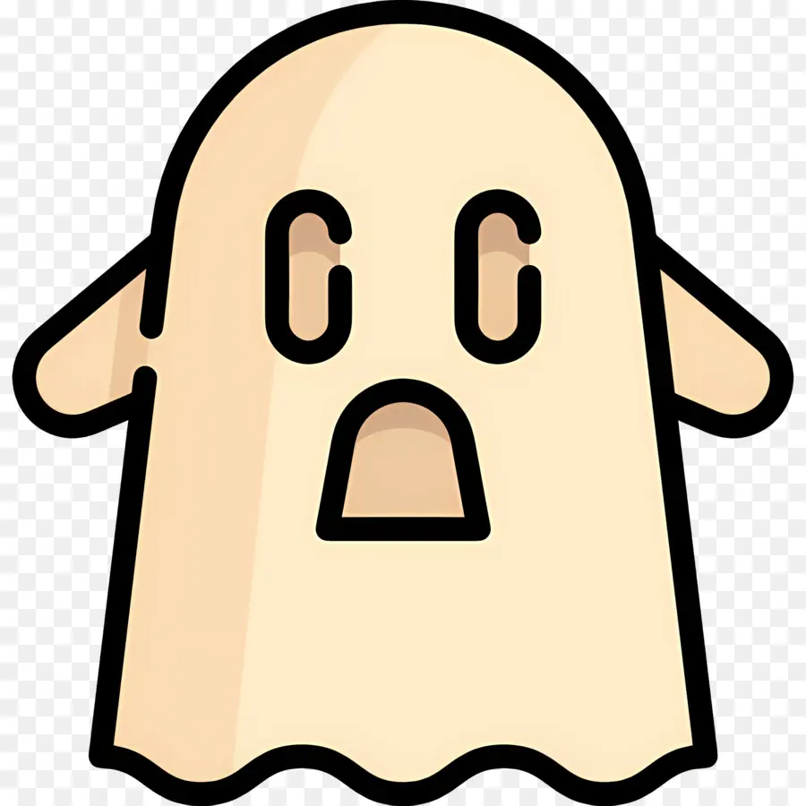 Fantasma De Halloween，Fantasma Sorprendido PNG