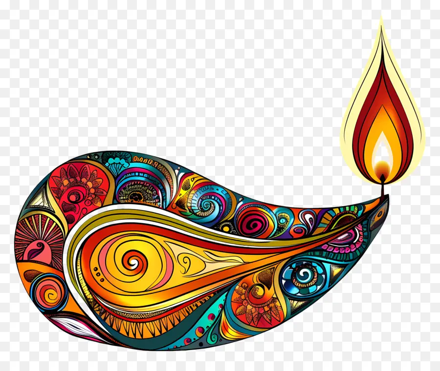 Flor De Diwali，Lámpara Decorativa PNG