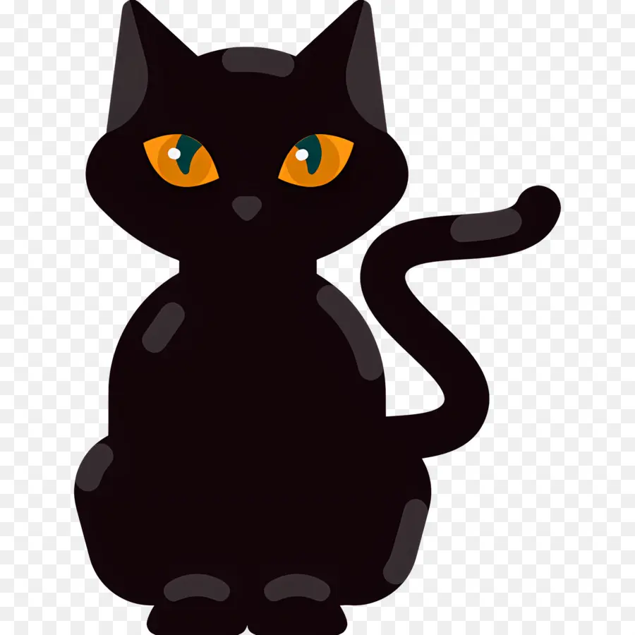 Gato De Halloween，Gato Negro PNG