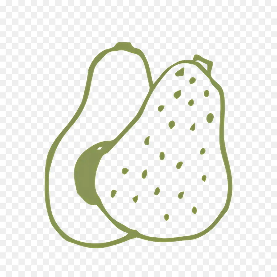 Boceto De Comida，Palta PNG