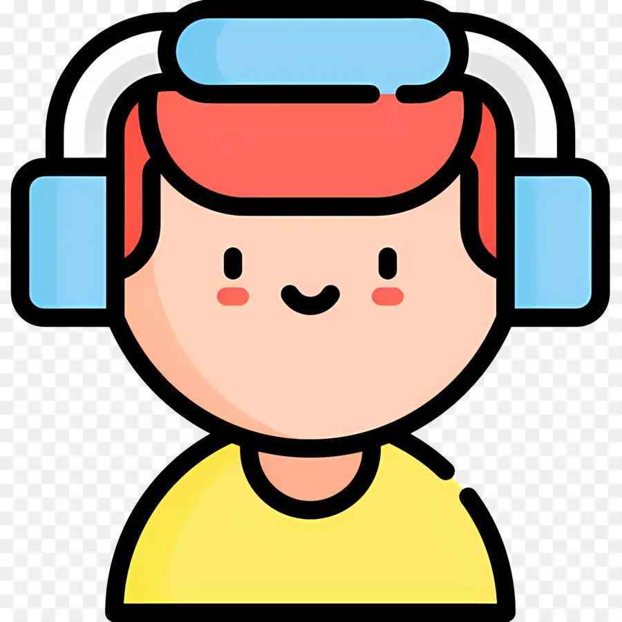 Escuchando Musica，Persona Con Auriculares PNG