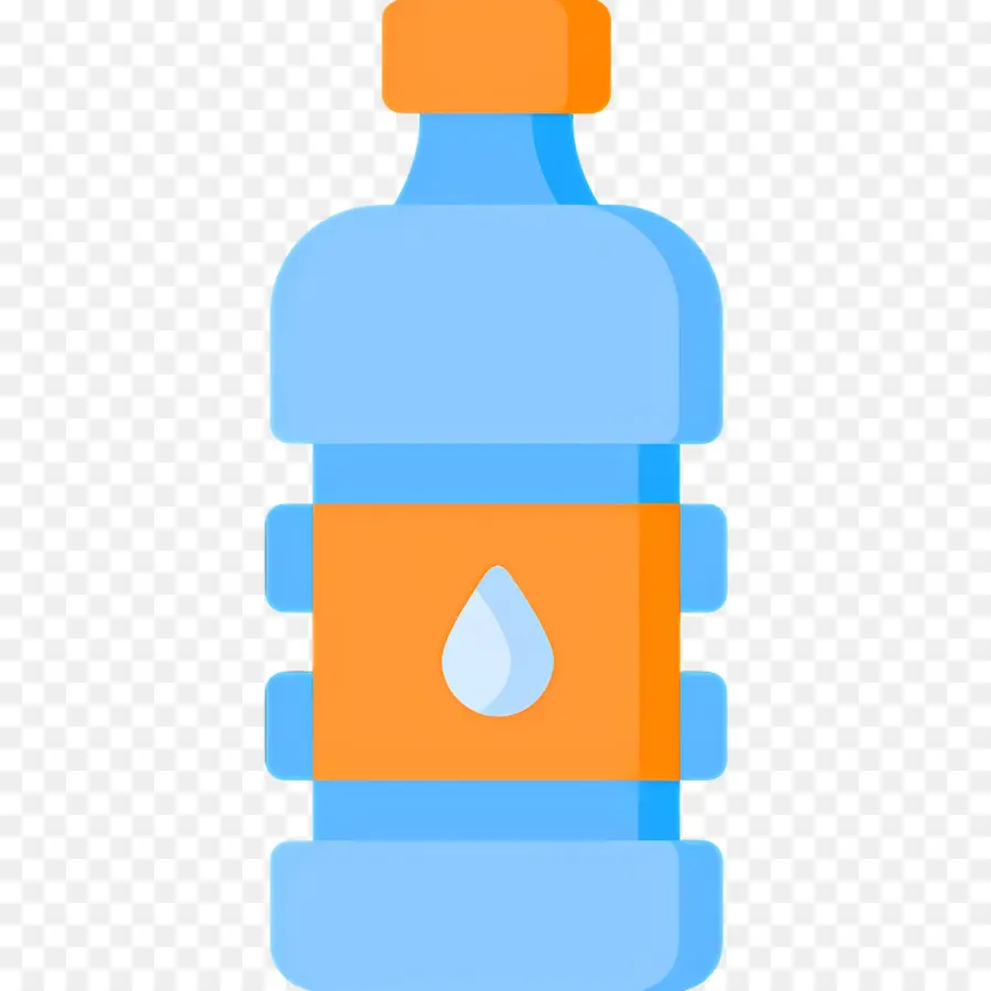 Agua Mineral，Botella De Agua Y Vaso PNG