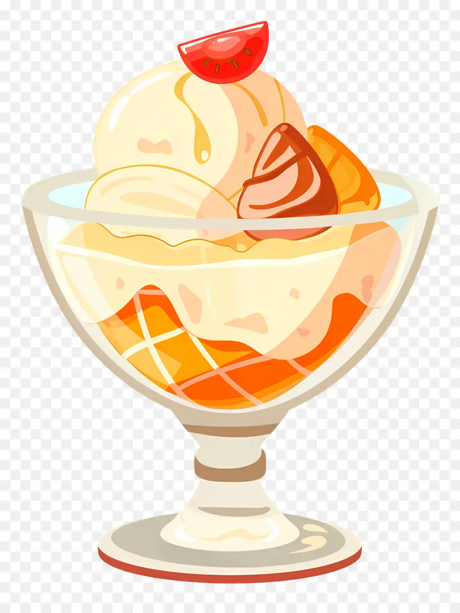 Helado De Helado，Vainilla PNG