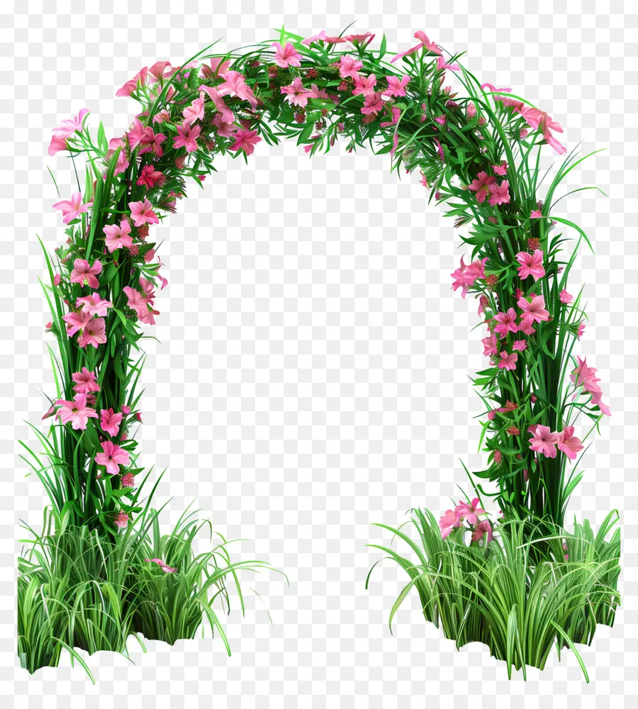 Arco Floral，Arco Floral Verde PNG