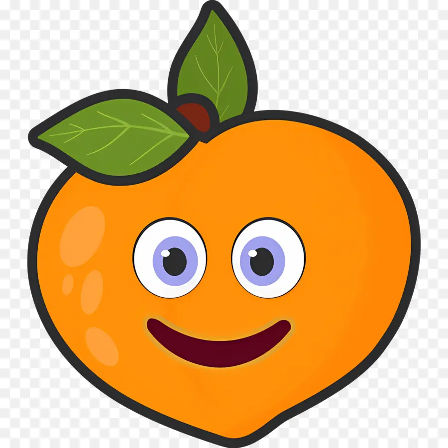 Melocotón Emoji，Melocotón Naranja PNG