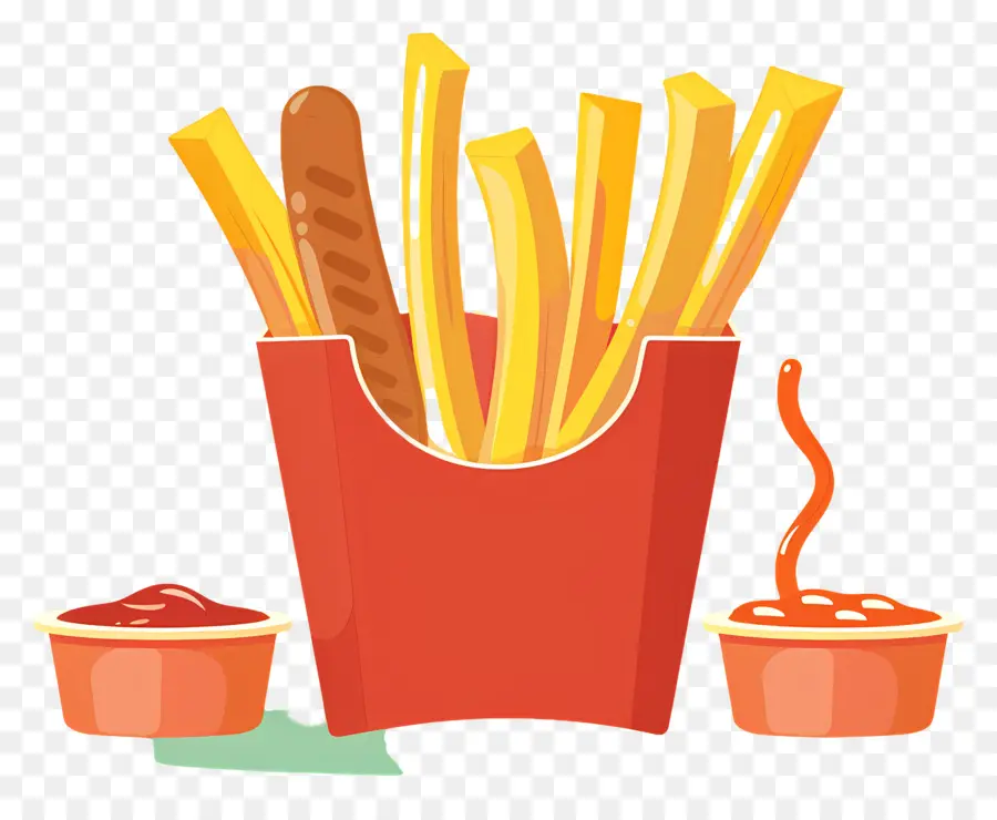 Salchipapa，Papas Fritas PNG