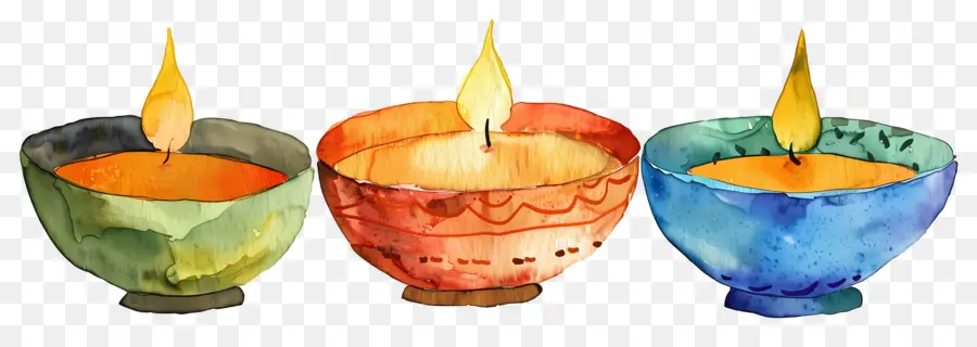 Diwali Diya，Lámparas Decorativas PNG