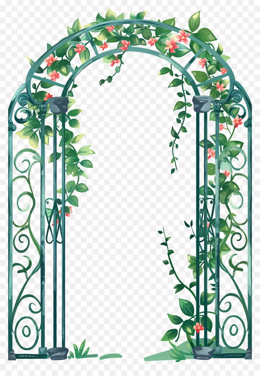 Arco De Flores，Arco Metálico PNG