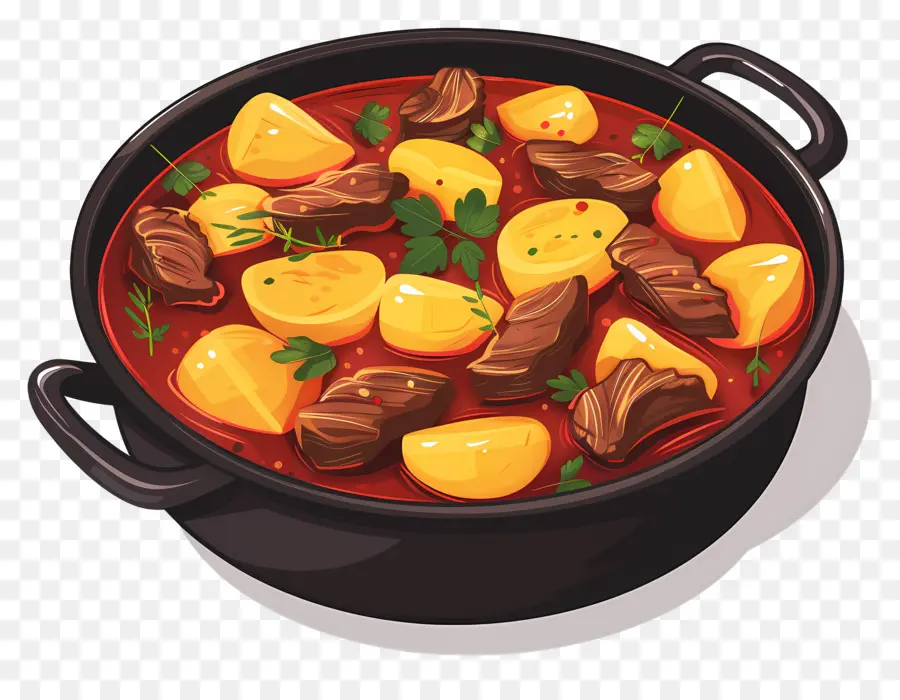 Estofado Húngaro，Guiso Con Patatas PNG