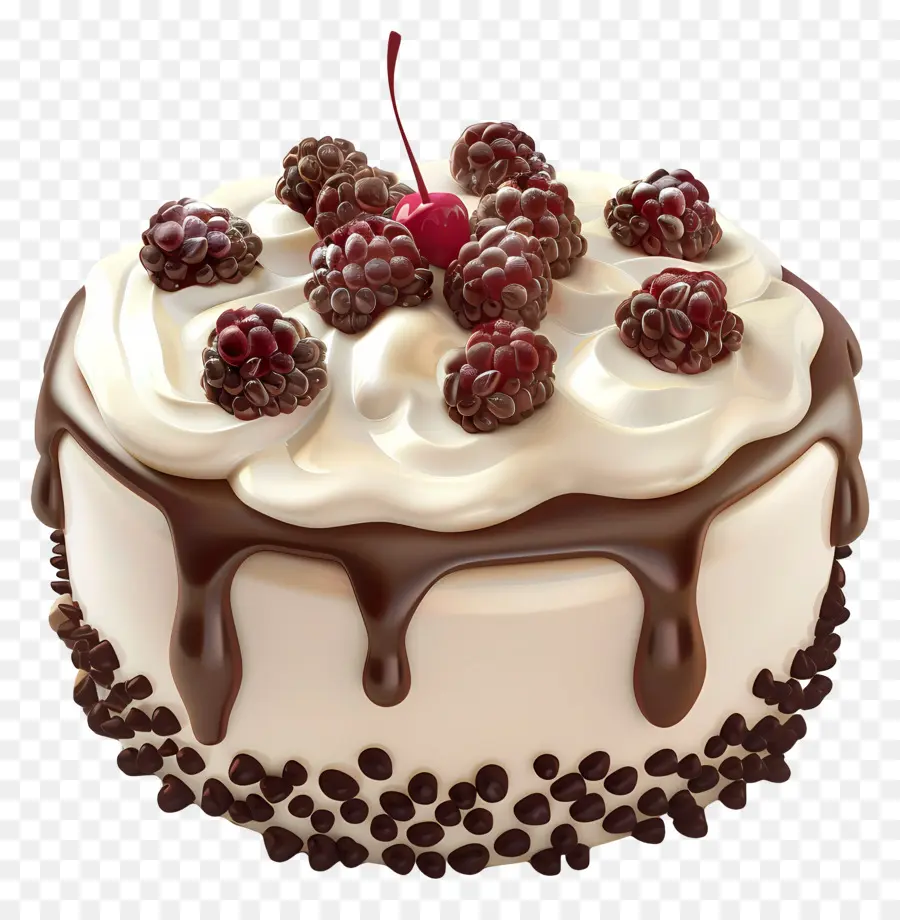 Pastel 3d，Pastel De Chocolate PNG