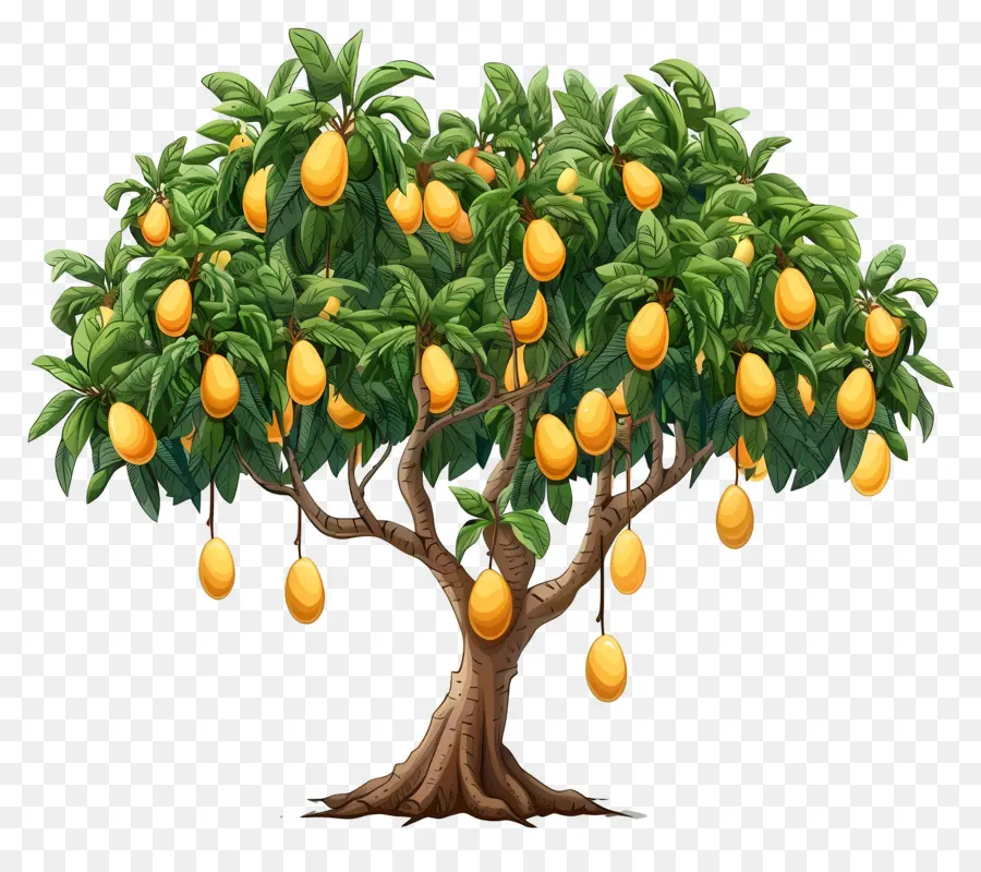 árbol De Mango，Fruta PNG