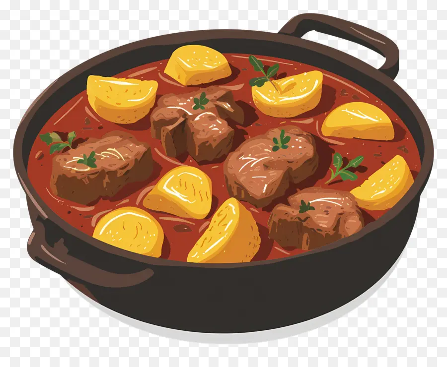 Estofado Húngaro，Guiso Con Patatas PNG