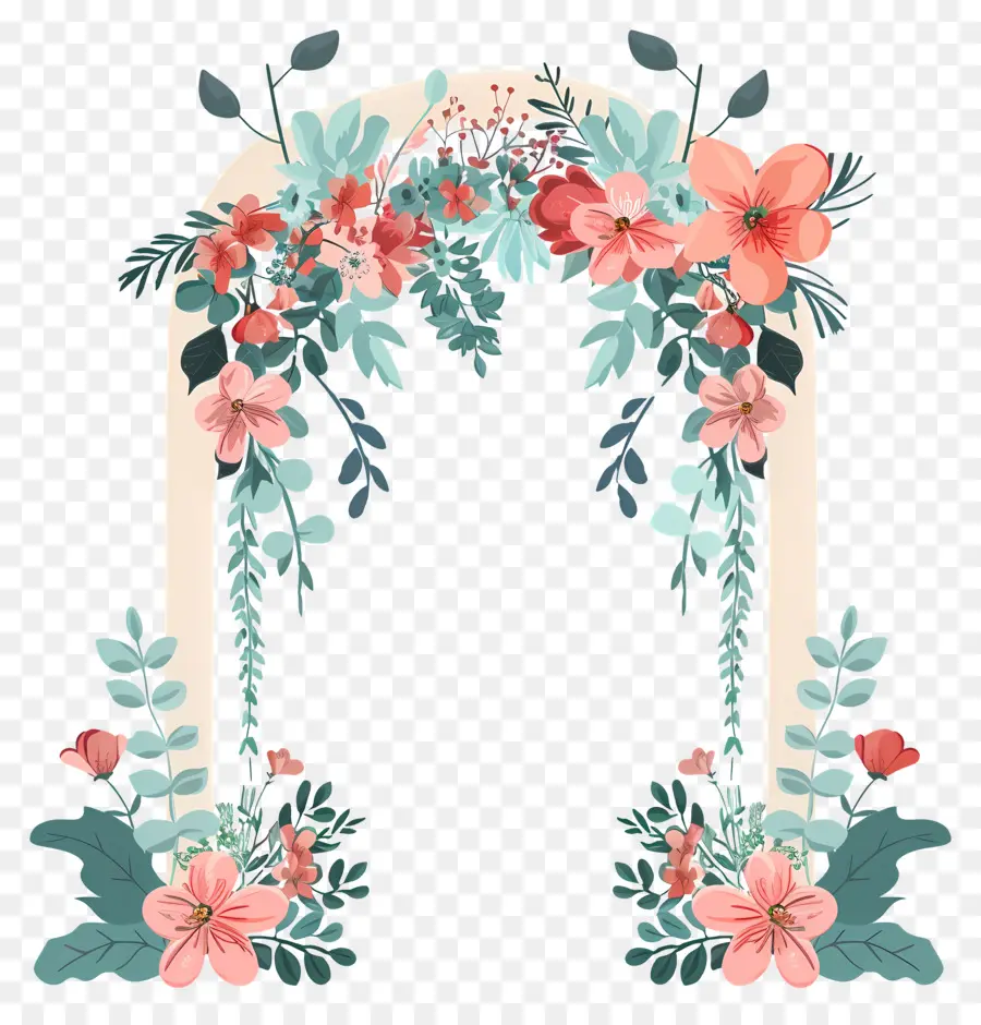 Arco De Boda，Arco Floral Pastel PNG