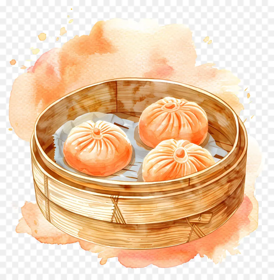 Comida China，Bollos Al Vapor PNG