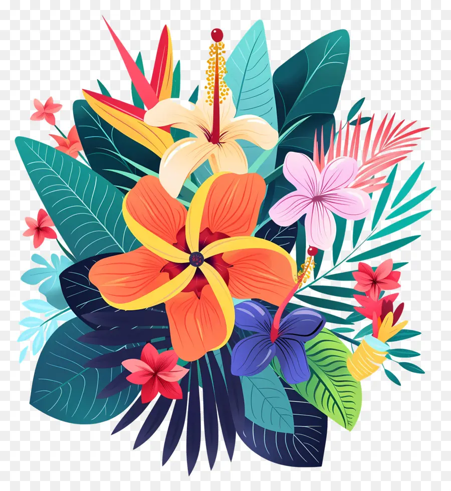 Flores Tropicales，Flores PNG