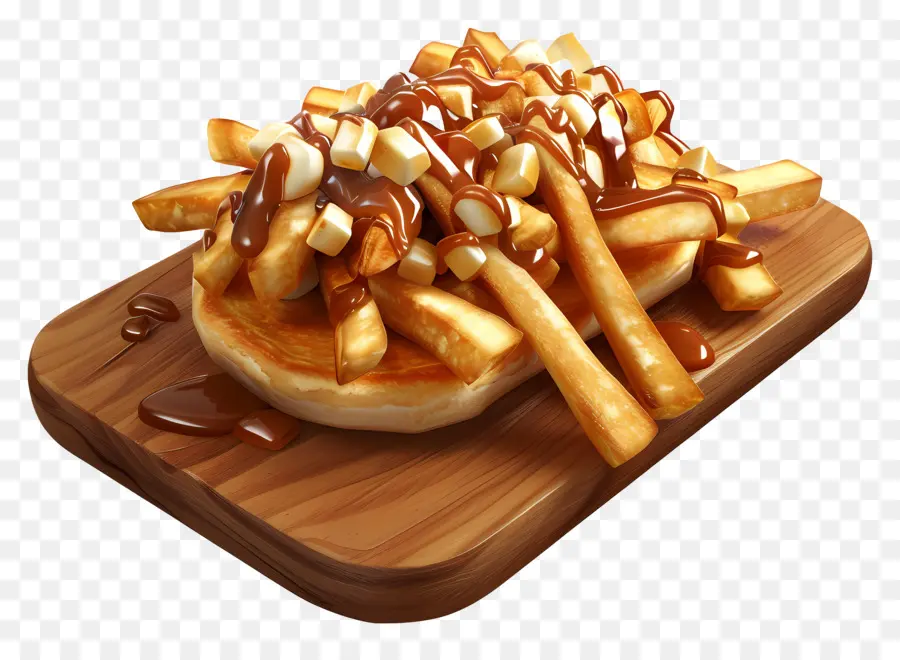 Poutine，Poutine Con Queso Y Salsa PNG