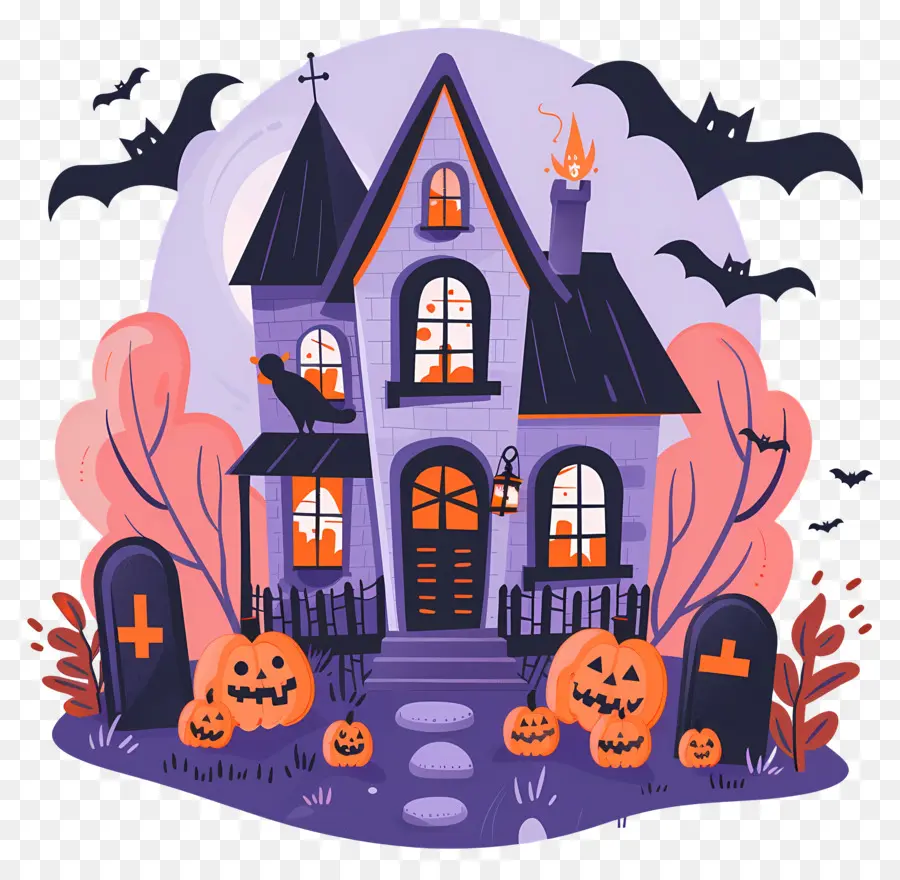 Casa De Halloween，Casa Embrujada PNG