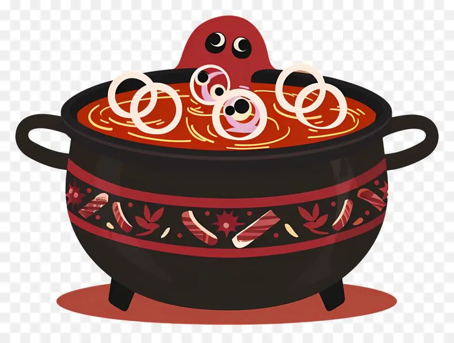 Fantasma，Olla Con Pulpo PNG