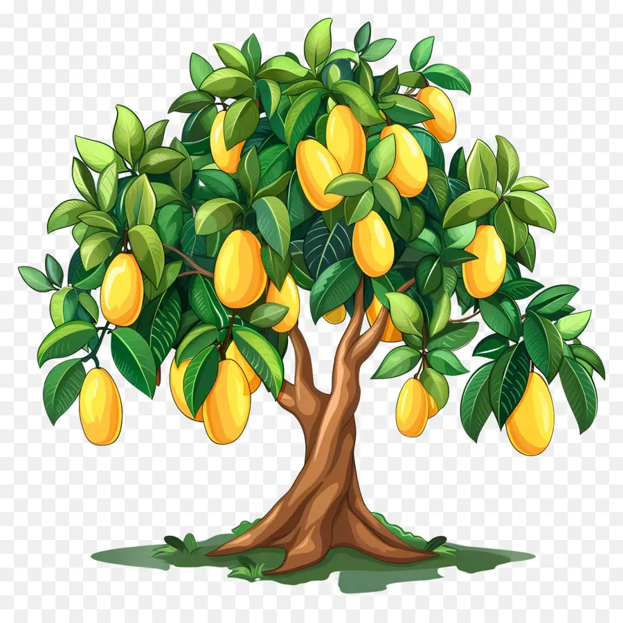 árbol De Mango，Fruta PNG