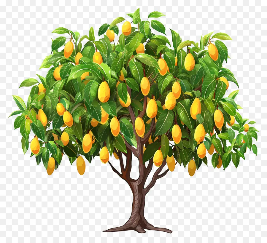 árbol De Mango，Fruta PNG