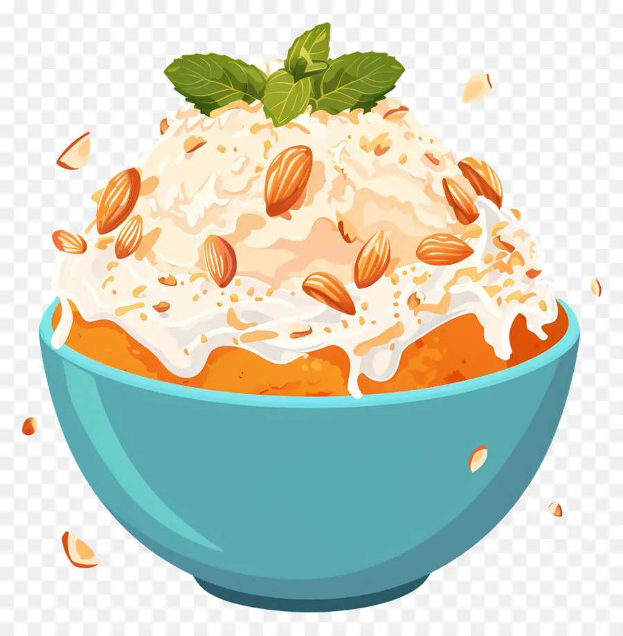 Bingsu De Hielo，Postre De Naranja PNG