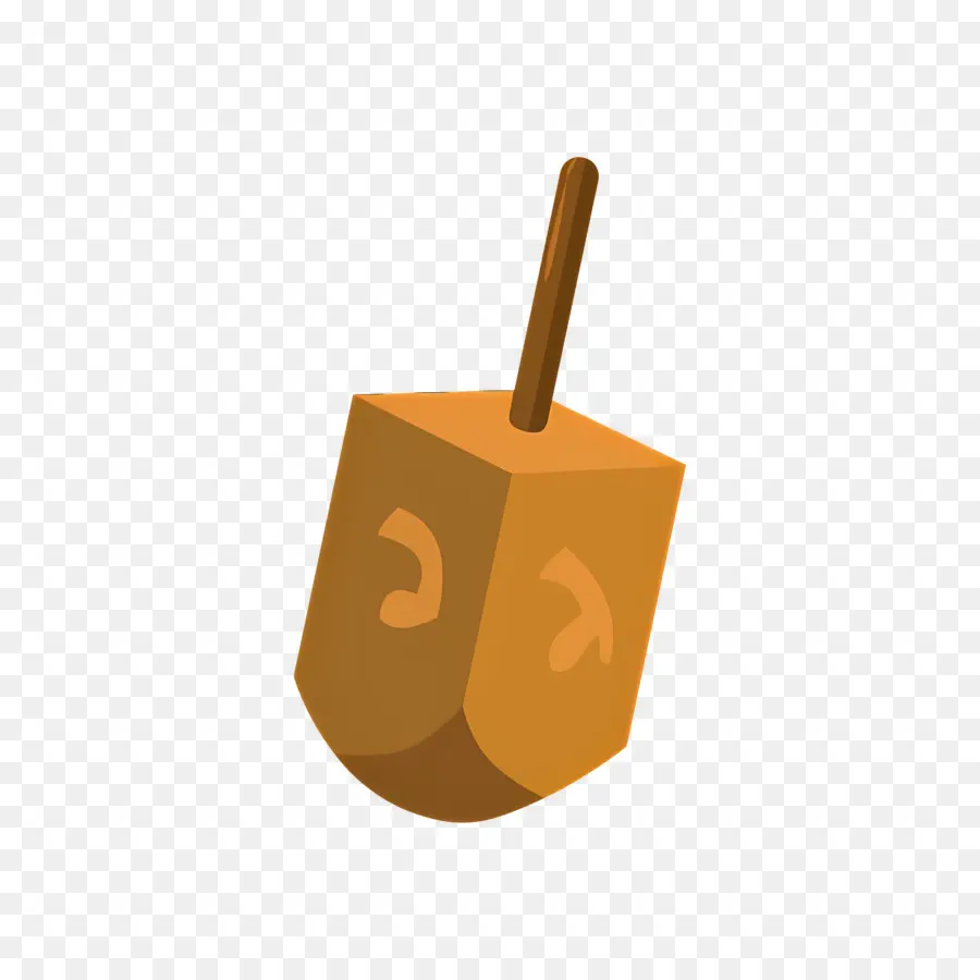 Trompo De Jánuca，Dreidel Marrón PNG